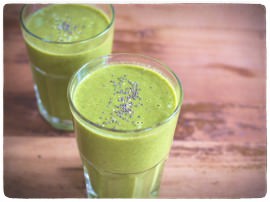 Mein Green Smoothie Spinat Rezept. Vitamine im Winter