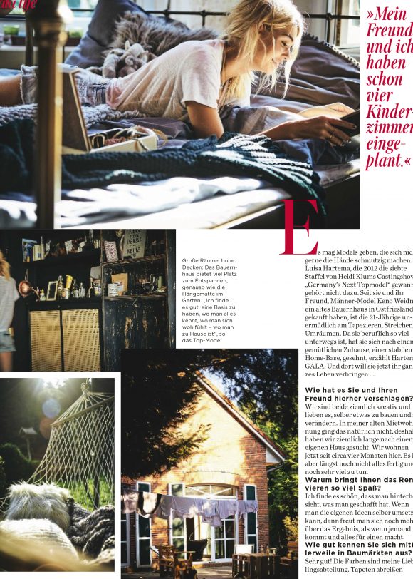 Luisa Hartema Homestory//Impressionen Katalog//Gala