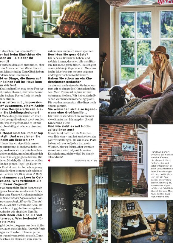 Luisa Hartema Homestory//Impressionen Katalog//Gala